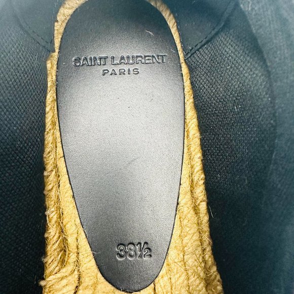 SAINT LAURENT Embroidered Espadrilles Canvas Eros Pink Size 8.5 US 38.5 EU - Picture 8 of 9